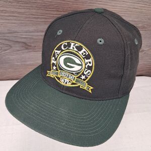 Vintage Green Bay Packers Drew Pearson Black Snapback Hat